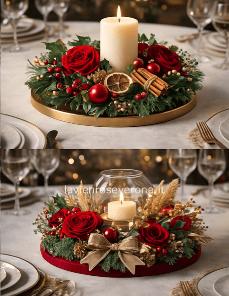 scelta tra i due centri tavola